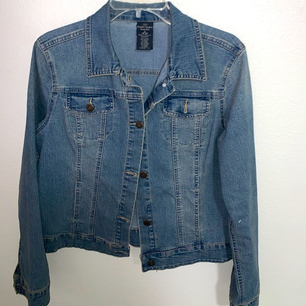 Faded glory jean jacket M 8-10